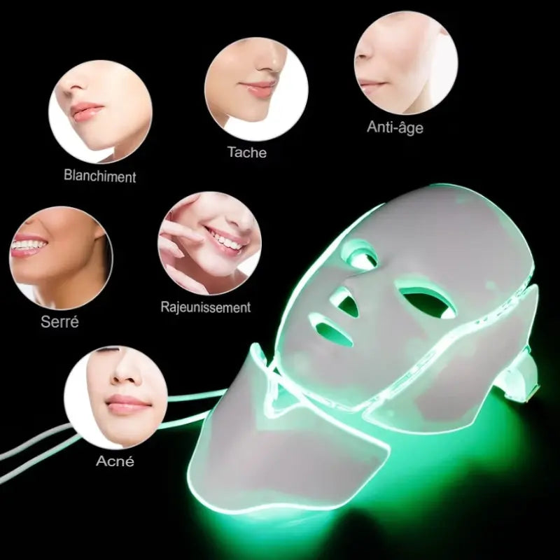 Masque Visage & Cou en Silicone Rosaé