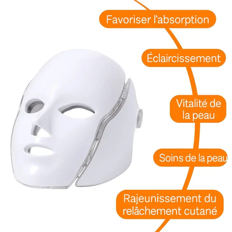 Masque Visage & Cou en Silicone Rosaé