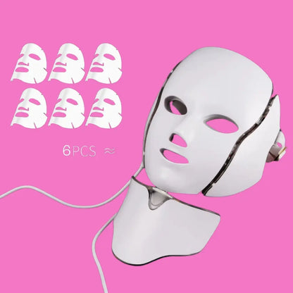 Masque Visage & Cou en Silicone Rosaé